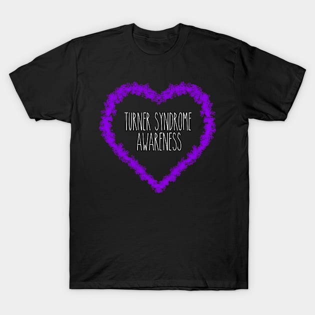 Turner Syndrome Awareness Support In Heart T-Shirt by MerchAndrey